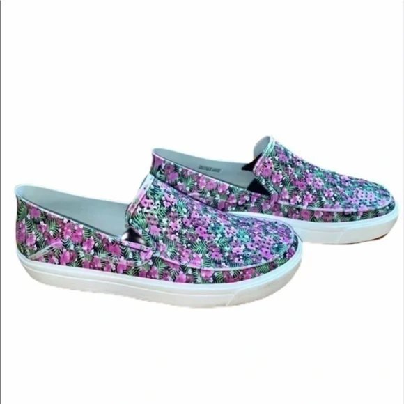 Crocs Floral Slip On Loafer  Size 7  EUC - Picture 4 of 8